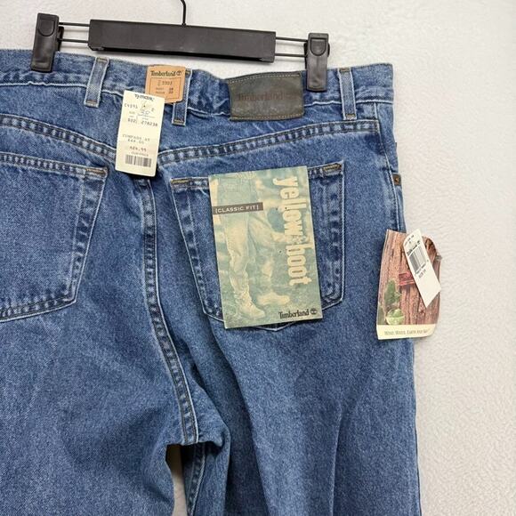 Vintage Timberland Jeans Men's 38x30 Blue Denim Classic FIt USA Made READ NEW - Picture 1 of 13